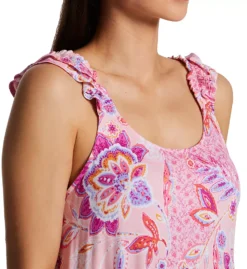 Multi Floral Sleeveless Midi Gown -Her Room US ellen tracy elen01 8225628 cs1