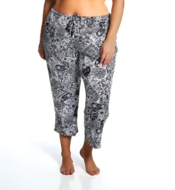 Ellen Tracy Plus Yours To Love Cropped Sleep Pant – Lightweight Knit Pajama Bottoms with Pockets -Her Room US ellen tracy elen01 8715x fs