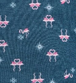 Ellen Tracy Festive Flamingo Holiday Brushed Sweater Knit Long Sleeve PJ Set -Her Room US ellen tracy elen01 8725572 cs1