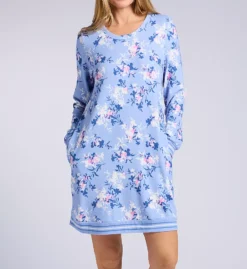 Brushed Sweater Long Sleeve Sleep Shirt -Her Room US ellen tracy elen01 n30032 fs