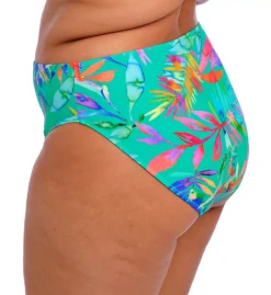 ELOMI Toyama Tides Multicolor Tropical Print Mid Rise Full Coverage Bikini Brief -Her Room US elomi elom01 802272 bs