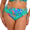 ELOMI Toyama Tides Navy Tropical Print Adjustable High-Waisted Bikini Brief -Her Room US elomi elom01 802273 gs