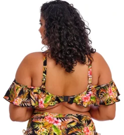 Elomi Tiger Valley Earthy Animal Print Underwire Flounce Bikini Top - Bra Sized Support -Her Room US elomi elom01 802306 bs