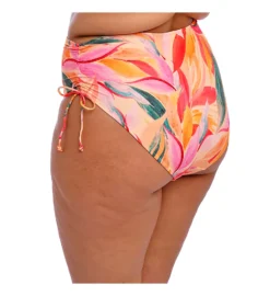 Elomi Sancho Beach Tropical Floral Print – Side Tie Adjustable High Rise Bikini Brief -Her Room US elomi elom01 802573 bs