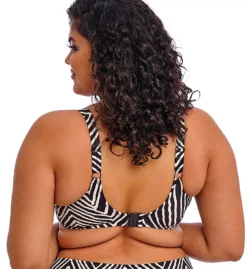 Elomi Fiji Falls Zebra Print Underwire Plunge Bikini Swim Top - ES802602 -Her Room US elomi elom01 802602 bs