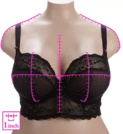 ELOMI Charley Underwire Plunge Longline Bra -Her Room US elomi elom01 el4381 ns7