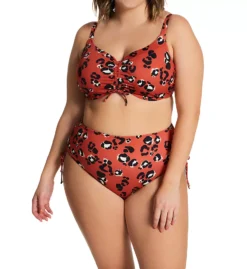 Elomi Kotiya Leopard Print Underwire Bikini Top – Adjustable Tie-Front Bra-Sized Swimwear -Her Room US elomi elom01 es0906 cs2