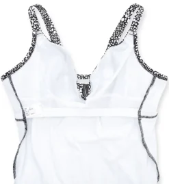 ELOMI Pebble Cove Black and White Abstract - Bra-Sized Non-Wired Plunge One Piece Swimsuit -Her Room US elomi elom01 es1143 cs5