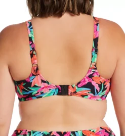 Elomi Savaneta Underwire Bikini Top – Tropical Floral Print Sweetheart Neckline -Her Room US elomi elom01 es1306 bs