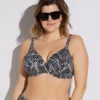 Elomi Kata Beach Tropical Palm Underwire Plunge Bikini Top - ES1702 -Her Room US elomi elom01 es1702 gs