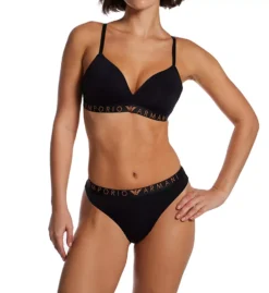 Emporio Armani Iconic Microfiber Thong - 2 Pack -Her Room US emporio armani arm01 163333 cs2