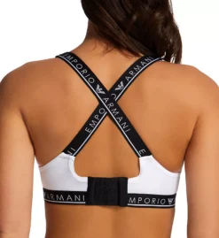 Emporio Armani Iconic Logoband Padded Bralette Bra -Her Room US emporio armani arm01 163995 bs
