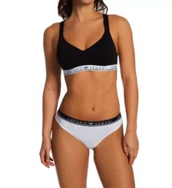 Emporio Armani Iconic Logoband Padded Bralette Bra -Her Room US emporio armani arm01 163995 cs1