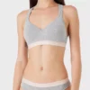Emporio Armani Iconic Logoband Padded Bralette Bra -Her Room US emporio armani arm01 163995 gs