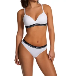 Emporio Armani Iconic Logoband Padded Triangle Bra -Her Room US emporio armani arm01 164410 cs2