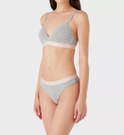 Emporio Armani Iconic Logoband Padded Triangle Bra -Her Room US emporio armani arm01 164410 cs4