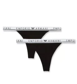 Emporio Armani Iconic Logoband T-Thong - 2 Pack -Her Room US emporio armani arm01 164522 cs1