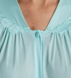 Exquisite Form 90107 Coloratura Vintage Short Sleeve Pajama Set – Embroidered Nylon Tricot Sleepwear -Her Room US exquisite form exqf01 90107 cs1