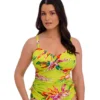 Fantasie Cala Macarella Tropical Floral Underwire Twist Front Tankini Top - Bra-Sized Support -Her Room US fantasie fan001 fs0525 gs