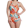 Fantasie Bamboo Grove Black and Mango Tropical Underwire V-Neck One Piece Swimsuit -Her Room US fantasie fan001 fs1630 gs