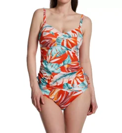 FANTASIE Bamboo Grove Teal and Navy Botanical Twist Front Underwire Tankini Swim Top - FS1654 13 FANTASIE Bamboo Grove Teal and Navy Botanical Twist Front Underwire Tankini Swim Top - FS1654 -Her Room US fantasie fan001 fs1654 cs2
