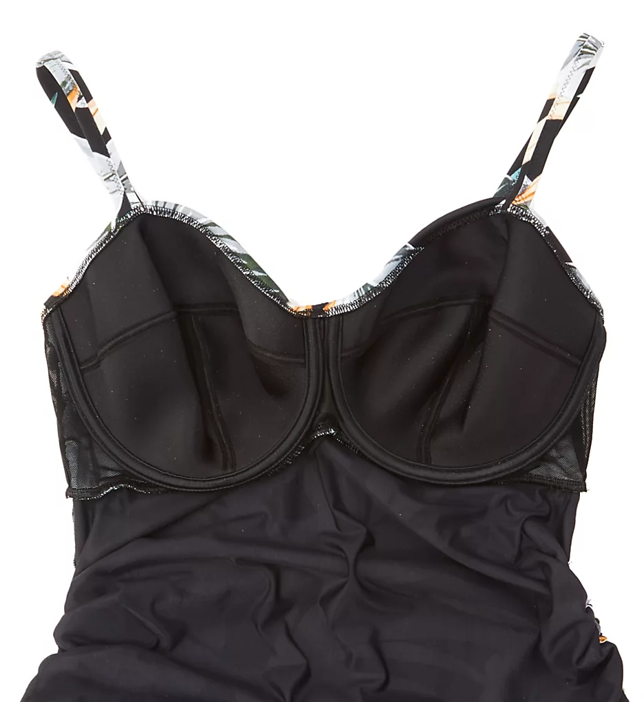 FANTASIE Bamboo Grove Teal and Navy Botanical Twist Front Underwire Tankini Swim Top - FS1654 8 FANTASIE Bamboo Grove Teal and Navy Botanical Twist Front Underwire Tankini Swim Top - FS1654 - Image 6