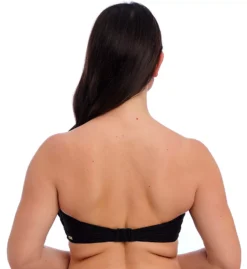 FANTASIE Beach Waves Textured Jacquard Underwire Bandeau Bikini Top - Azure Blue Sweetheart Strapless Swimwear -Her Room US fantasie fan001 fs2210 bs