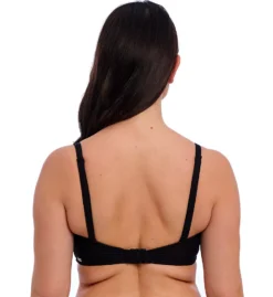 FANTASIE Beach Waves Textured Jacquard Underwire Bandeau Bikini Top - Azure Blue Sweetheart Strapless Swimwear -Her Room US fantasie fan001 fs2210 cs2