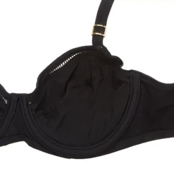 FANTASIE East Hampton Deep Navy with Gold Hardware – Ladder Trim Gathered Full Cup Bikini Top -Her Room US fantasie fan001 fs2801 cs6