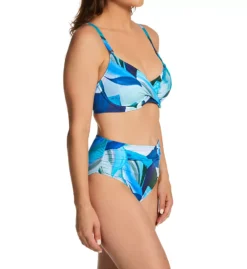 Fantasie Aguada Beach Blue Ocean Brushstroke – Underwire Full Cup Bra-Sized Bikini Top -Her Room US fantasie fan001 fs2905 cs2