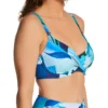 Fantasie Aguada Beach Blue Ocean Brushstroke – Underwire Full Cup Bra-Sized Bikini Top -Her Room US fantasie fan001 fs2905 gs