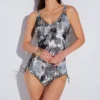Fantasie Seraya Sands Abstract Print Underwire V-Neck One Piece Swimsuit with Adjustable Legs -Her Room US fantasie fan001 fs3730 gs