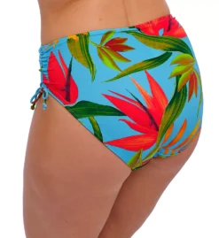 Fantasie Pichola Floral High Waist Bikini Brief - Adjustable Drawstring Sides Swim Bottom -Her Room US fantasie fan001 fs3978 bs