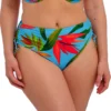 Fantasie Pichola Floral High Waist Bikini Brief - Adjustable Drawstring Sides Swim Bottom -Her Room US fantasie fan001 fs3978 gs