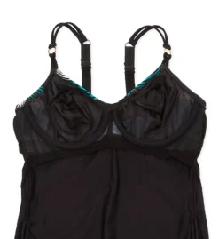 FANTASIE Saint Lucia Black and Abstract Print - Underwire Twist Front Bra-Sized Swimsuit -Her Room US fantasie fan001 fs4431 cs6