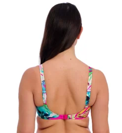 Fantasie Carabelita Tropical Watercolor Print - Underwire Gathered Full Cup Bikini Top -Her Room US fantasie fan001 fs5801 bs