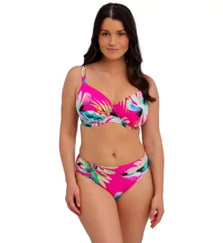 Fantasie Carabelita Tropical Watercolor Print - Underwire Gathered Full Cup Bikini Top -Her Room US fantasie fan001 fs5801 cs2