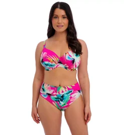 Fantasie Carabelita Tropical Watercolor Print - Underwire Gathered Full Cup Bikini Top -Her Room US fantasie fan001 fs5801 cs4