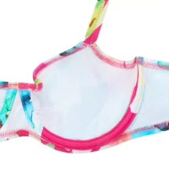 Fantasie Carabelita Tropical Watercolor Print - Underwire Gathered Full Cup Bikini Top -Her Room US fantasie fan001 fs5801 cs6