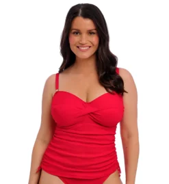 Fantasie Ottawa Textured Underwire Twist Front Tankini – Adjustable Side Tie Swim Top