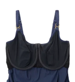 Fantasie Long Island Midnight Chevron - Underwire Scoop Neck Bra-Sized Tankini Top -Her Room US fantasie fan001 fs6904 cs4