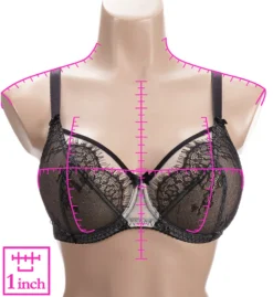 Ava See-Thru Lace Underwire Bra -Her Room US fit fully yours ffy01 b2382 ns7