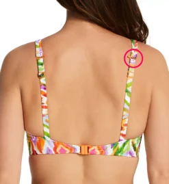 Freya Tusan Beach Multi-Color Ikat Print – Underwire High Apex Racerback Bikini Top -Her Room US freya fre001 as0291 bs