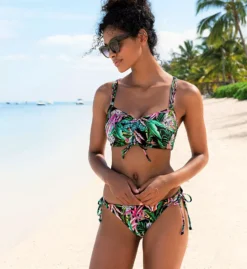 Freya Cala Selva Black Tropical Leopard Print – Adjustable Tie Side Bikini Brief -Her Room US freya fre001 as0317 cs6