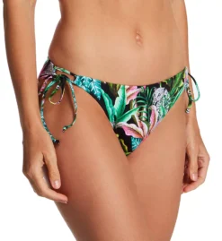 Freya Cala Selva Black Tropical Leopard Print – Adjustable Tie Side Bikini Brief -Her Room US freya fre001 as0317 fs