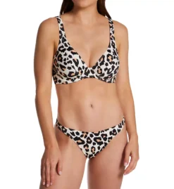 Freya Animal Instinct Leopard Print High Leg Bikini Brief – Cheeky Mid-Rise Swim Bottom -Her Room US freya fre001 as0398 cs2