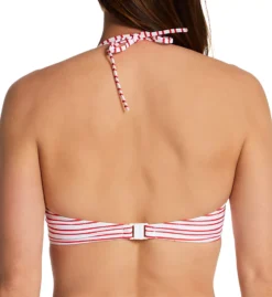 Freya New Shores Navy and White Nautical Stripe Underwire Bandless Halter Bikini Top -Her Room US freya fre001 as2504 bs