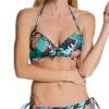 Freya Honolua Bay Tropical Print Wire-Free Triangle Bikini Top – Bra-Sized Halter Swimwear with Rose Gold Details -Her Room US freya fre001 as2611 gs
