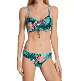 Freya Honolua Bay Tropical Palm Print Adjustable Underwire Bralette Swim Top -Her Room US freya fre001 as2614 cs3