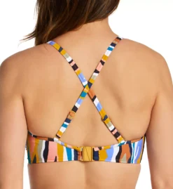 Freya Torra Bay Multi-Stripe Underwire Bandeau Bikini Top - Convertible Multi-Way Swimwear -Her Room US freya fre001 as3210 cs1